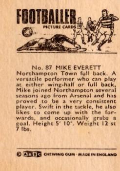 1966-67 A&BC Footballers #87 Mike Everitt Back