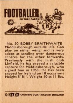1966-67 A&BC Footballers #90 Bobby Braithwaite Back