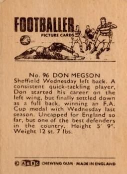 1966-67 A&BC Footballers #96 Don Megson Back