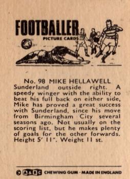 1966-67 A&BC Footballers #98 Mike Hellawell Back