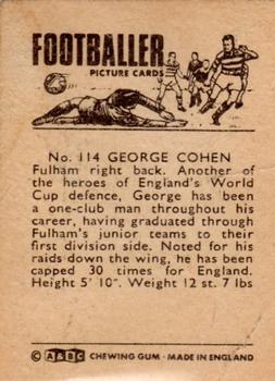 1966-67 A&BC Footballers #114 George Cohen Back
