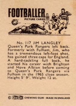 1966-67 A&BC Footballers #117 Jim Langley Back