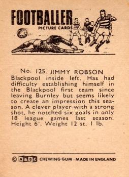 1966-67 A&BC Footballers #125 Jimmy Robson Back