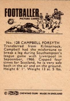 1966-67 A&BC Footballers #128 Campbell Forsyth Back