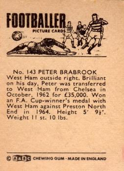 1966-67 A&BC Footballers #143 Peter Brabrook Back