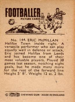 1966-67 A&BC Footballers #144 Eric McMillan Back