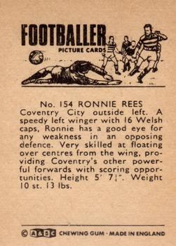 1966-67 A&BC Footballers #154 Ronnie Rees Back