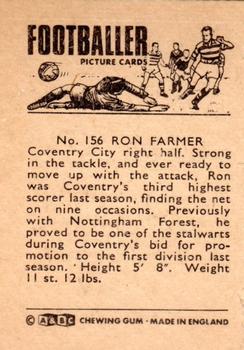 1966-67 A&BC Footballers #156 Ron Farmer Back