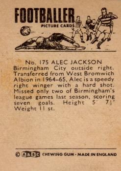 1966-67 A&BC Footballers #175 Alec Jackson Back