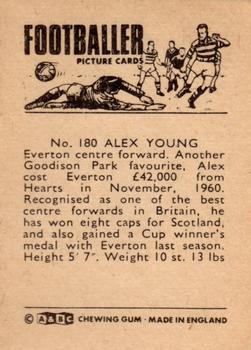 1966-67 A&BC Footballers #180 Alex Young Back
