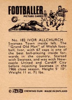 1966-67 A&BC Footballers #182 Ivor Allchurch Back