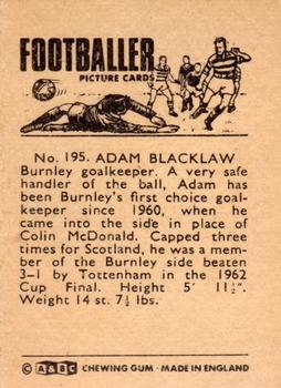 1966-67 A&BC Footballers #195 Adam Blacklaw Back