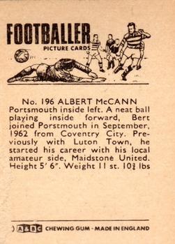 1966-67 A&BC Footballers #196 Albert McCann Back