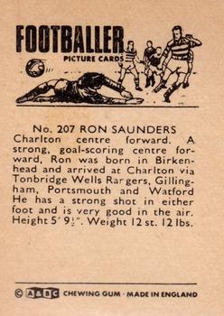 1966-67 A&BC Footballers #207 Ron Saunders Back