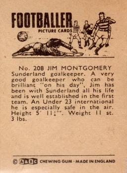 1966-67 A&BC Footballers #208 Jim Montgomery Back
