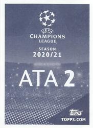2020-21 Topps UEFA Champions League Sticker Collection #ATA 2 Duván Zapata Back