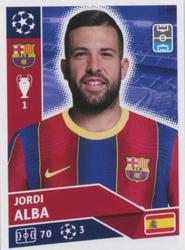 2020-21 Topps UEFA Champions League Sticker Collection #BAR 7 Jordi Alba Front