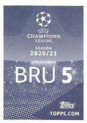 2020-21 Topps UEFA Champions League Sticker Collection #BRU 5 Simon Deli Back