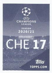 2020-21 Topps UEFA Champions League Sticker Collection #CHE 17 Christian Pulisic Back