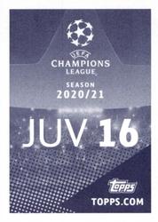 2020-21 Topps UEFA Champions League Sticker Collection #JUV 16 Douglas Costa Back