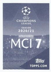 2020-21 Topps UEFA Champions League Sticker Collection #MCI 7 Aymeric Laporte Back