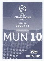 2020-21 Topps UEFA Champions League Sticker Collection #MUN 10 Donny Van De Beek Back