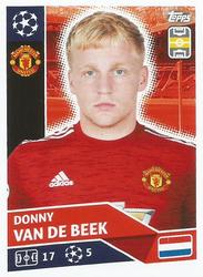 2020-21 Topps UEFA Champions League Sticker Collection #MUN 10 Donny Van De Beek Front