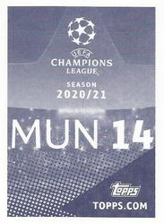 2020-21 Topps UEFA Champions League Sticker Collection #MUN 14 Bruno Fernandes Back