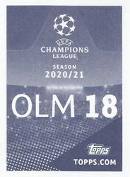 2020-21 Topps UEFA Champions League Sticker Collection #OLM 18 Darío Benedetto Back