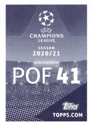 2020-21 Topps UEFA Champions League Sticker Collection #POF 41 Enock Mwepu Back