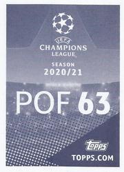 2020-21 Topps UEFA Champions League Sticker Collection #POF 63 Anders Dreyer Back