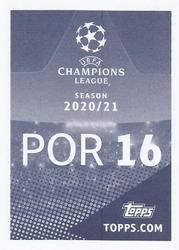 2020-21 Topps UEFA Champions League Sticker Collection #POR 16 Evanilson Back
