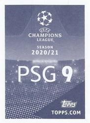 2020-21 Topps UEFA Champions League Sticker Collection #PSG 9 Leandro Paredes Back