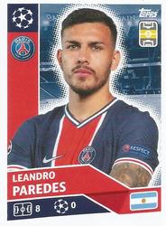 2020-21 Topps UEFA Champions League Sticker Collection #PSG 9 Leandro Paredes Front