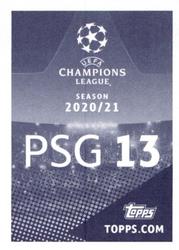 2020-21 Topps UEFA Champions League Sticker Collection #PSG 13 Ander Herrera Back