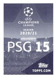 2020-21 Topps UEFA Champions League Sticker Collection #PSG 15 Pablo Sarabia Back