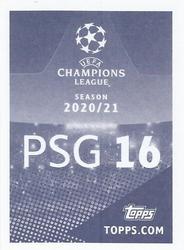 2020-21 Topps UEFA Champions League Sticker Collection #PSG 16 Mauro Icardi Back