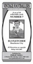 2005 Philip Neill Vintage Footballers Of The 1900's #7 Eli Fletcher Back