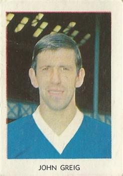 1967-68 A&BC Chewing Gum Footballers (Scottish) #15 John Greig Front