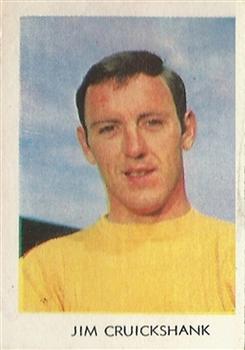 1967-68 A&BC Chewing Gum Footballers (Scottish) #33 Jim Cruickshank Front