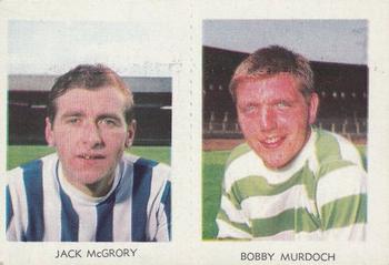 1967-68 A&BC Chewing Gum Footballers (Scottish) - Pairs Set #2 / 26 Jack McGrory / Bobby Murdoch Front