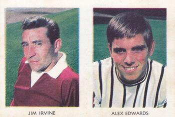 1967-68 A&BC Chewing Gum Footballers (Scottish) - Pairs Set #3 / 40 Jim Irvine / Alex Edwards Front