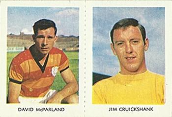1967-68 A&BC Chewing Gum Footballers (Scottish) - Pairs Set #6 / 33 David McParland / Jim Cruickshank Front