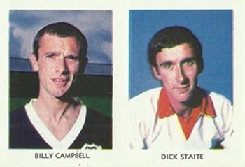 1967-68 A&BC Chewing Gum Footballers (Scottish) - Pairs Set #11 / 38 Billy Campbell / Dick Staite Front