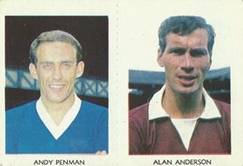1967-68 A&BC Chewing Gum Footballers (Scottish) - Pairs Set #16 / 32 Andy Penman / Alan Anderson Front