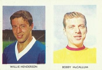 1967-68 A&BC Chewing Gum Footballers (Scottish) - Pairs Set #21 / 37 Willie Henderson / Bobby McCallum Front