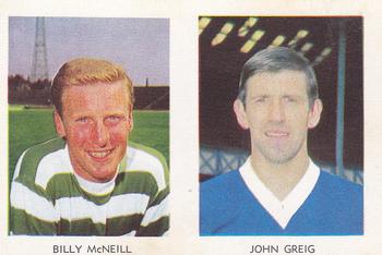 1967-68 A&BC Chewing Gum Footballers (Scottish) - Pairs Set #27 / 15 Billy McNeill / John Greig Front
