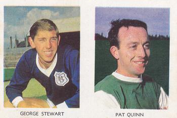 1967-68 A&BC Chewing Gum Footballers (Scottish) - Pairs Set #30 / 7 George Stewart / Pat Quinn Front