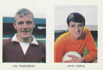 1967-68 A&BC Chewing Gum Footballers (Scottish) - Pairs Set #34 / 12 Jim Townsend / John Arrol Front