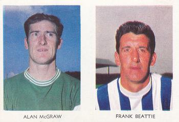 1967-68 A&BC Chewing Gum Footballers (Scottish) - Pairs Set #35 / 8 Allan McGraw / Frank Beattie Front